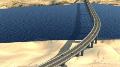 تقدم أشغال مشروع جسر وادي الساقية الحمراء بنسبة 23%