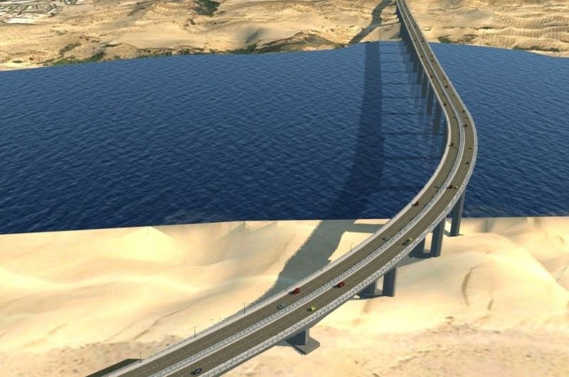 تقدم أشغال مشروع جسر وادي الساقية الحمراء بنسبة 23%