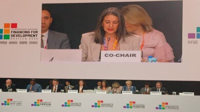 نادية فتاح تشارك في مؤتمر تمويل التنمية بإشبيلية