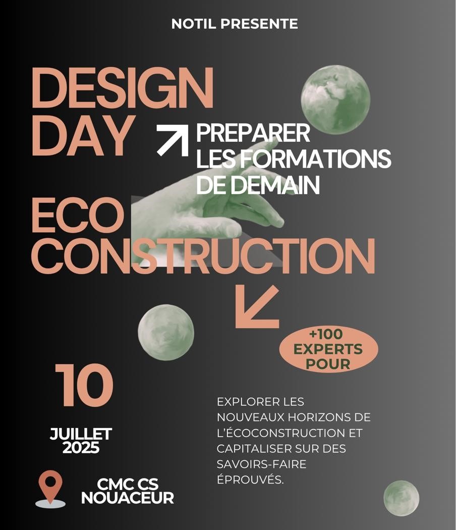 مختبر NOTIL يطلق "Design Day" للتكوين في البناء المستدام