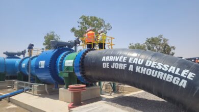 شركة "OCP Green Water" تشغل أنبوبا لنقل المياه بين الجرف الأصفر وخريبكة