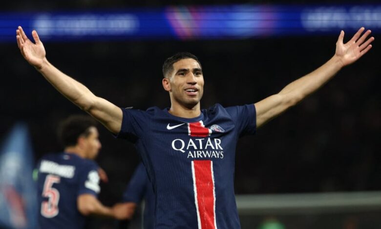 حكيمي يقود باريس سان جيرمان في معركة ضد ريال مدريد