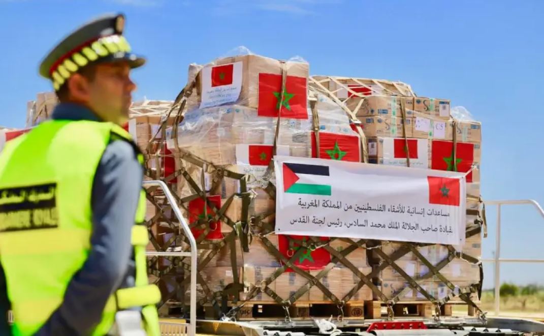بتعليمات ملكية، المغرب يرسل مساعدات إنسانية إضافية إلى غزة