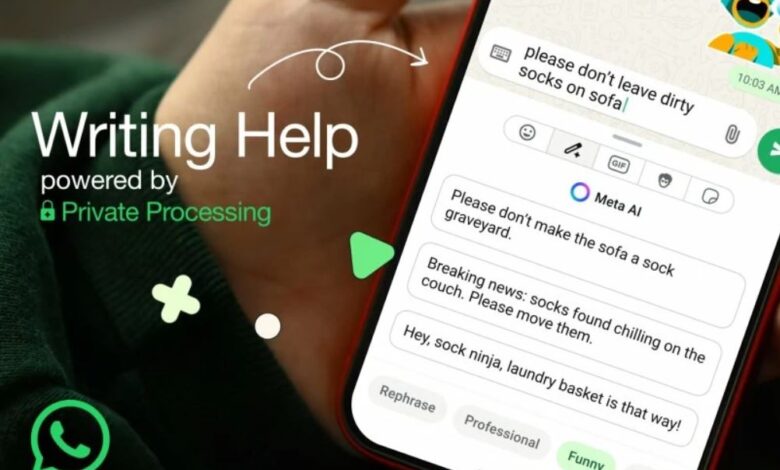 "واتساب" تطلق "Writing Help" لصياغة الرسائل بالذكاء الاصطناعي