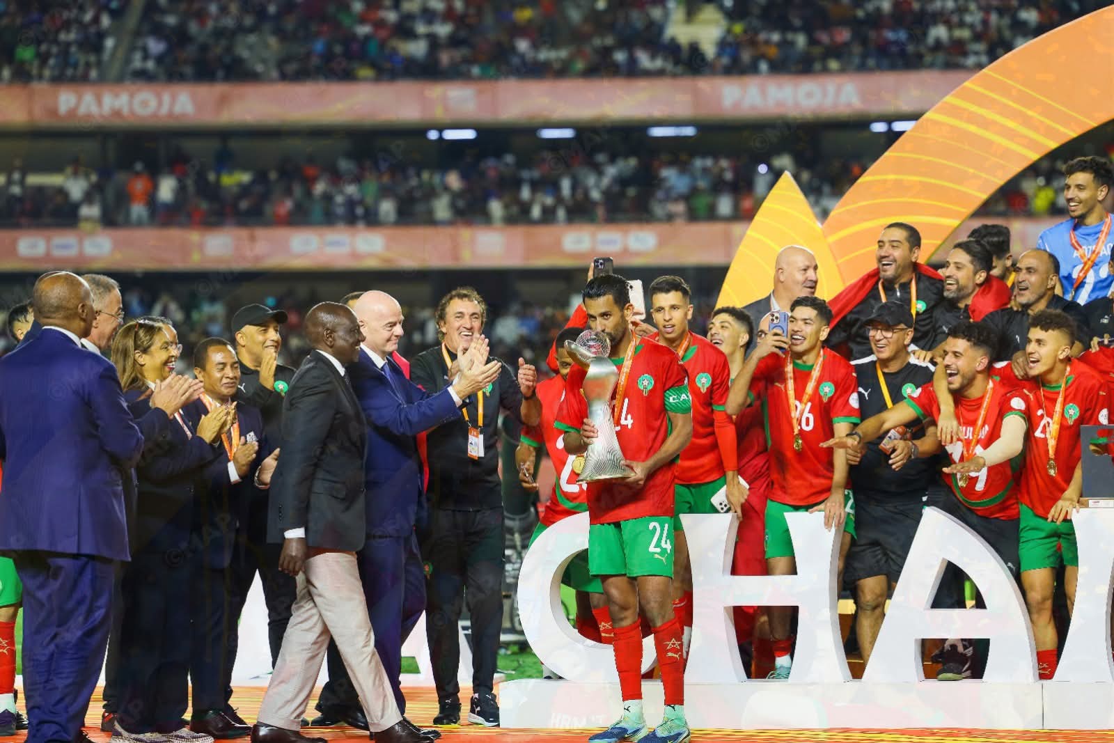 إنفانتينو: المغرب بلد كبير في كرة القدم بعد تتويجه الثالث بـ"الشان"
