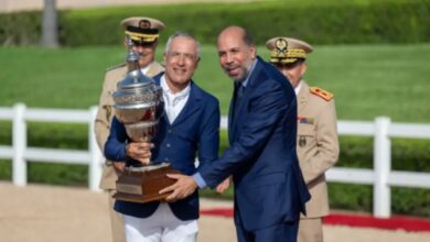 الغالي بوقاع يتوج بالجائزة الكبرى لجلالة الملك في القفز على الحواجز