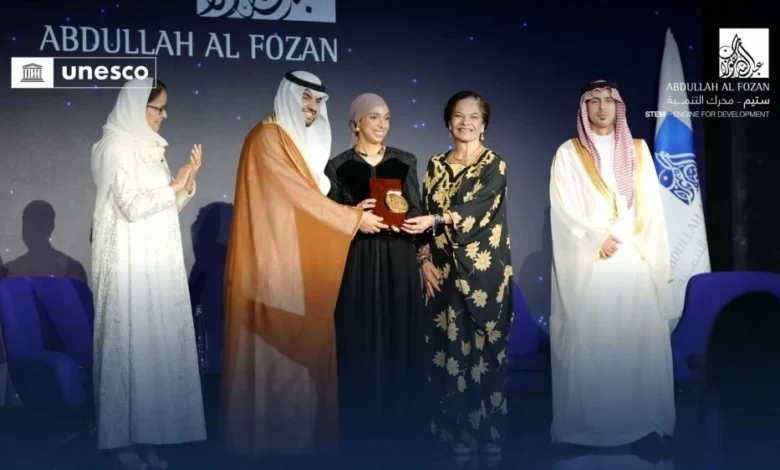المغربية مونيا العسري تتوج بجائزة اليونسكو-الفوزان الدولية للعلوم والتكنولوجيا