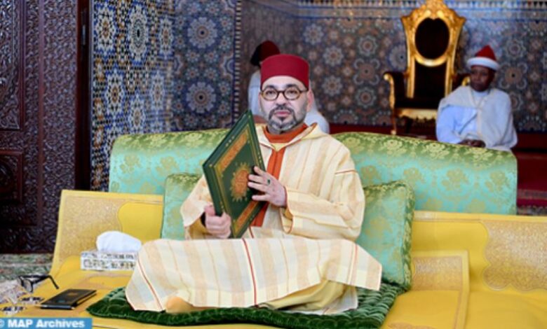 جلالة الملك يترأس حفلا دينيا ترحما على والده المغفور له الحسن الثاني