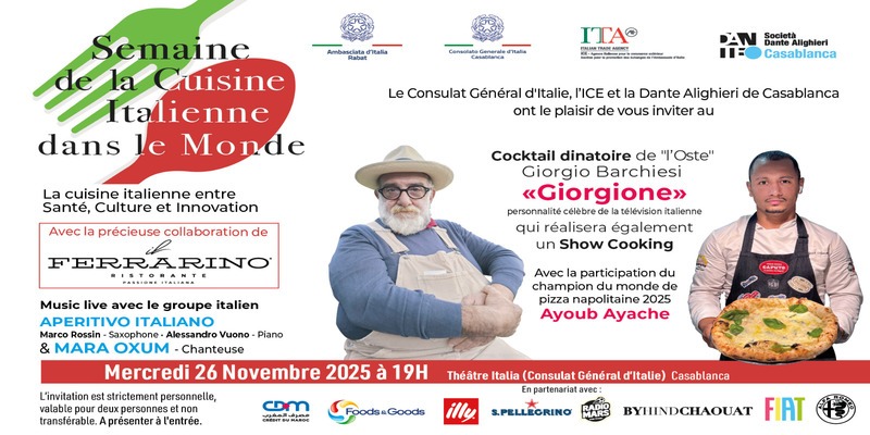 طهاة عالميون يحيون أمسية إيطالية استثنائية في الدار البيضاء