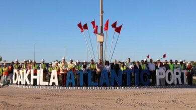 أشغال بناء ميناء الداخلة الأطلسي تتقدم بنسبة 50%