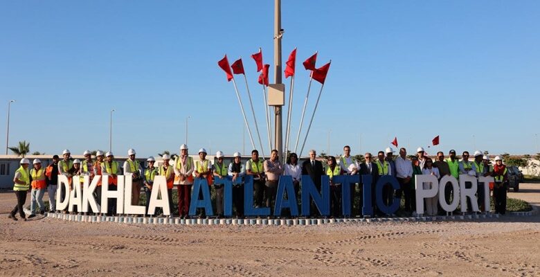 أشغال بناء ميناء الداخلة الأطلسي تتقدم بنسبة 50%