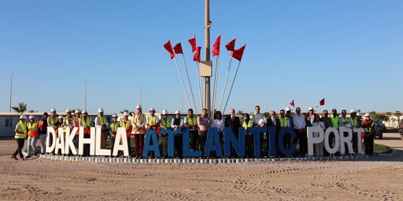 أشغال بناء ميناء الداخلة الأطلسي تتقدم بنسبة 50%
