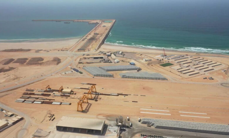 أشغال البناء بميناء الداخلة الأطلسي تبلغ 46%