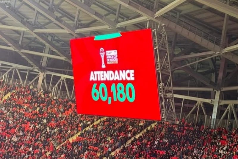 60,180 مشجعًا في المباراة الأولى لكأس أمم إفريقيا