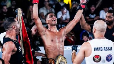 أسامة عسلي: أول مغربي يرفع الحزام الذهبي العالمي لوزن 77 كلغ