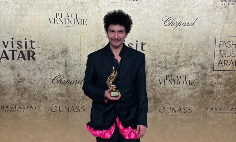 المصمم يوسف دريسي ينال جائزة Fashion Trust Arabia في فئة الملابس الجاهزة