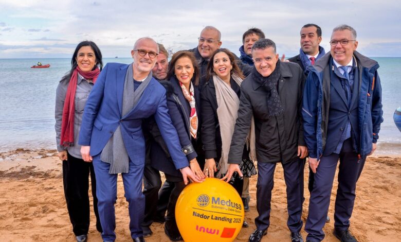 "إنوي" تستقبل الكابل البحري MEDUSA بالناظور