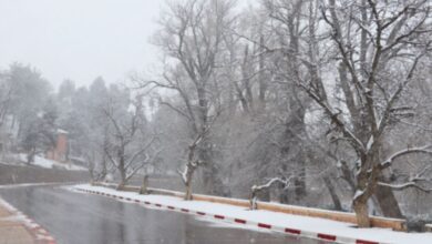 الأرصاد الجوية تتوقع أمطاراً وثلوجاً ورياحاً قوية اليوم الاثنين