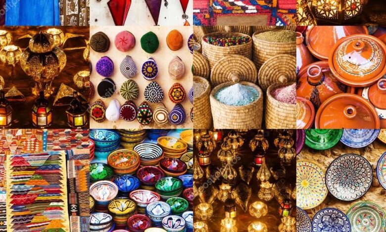 حضور قوي للصناعة التقليدية المغربية بفضاءات مشجعي "الكان"