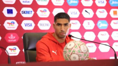 حكيمي: نشعر بالمسؤولية ونطمح للتتويج القاري