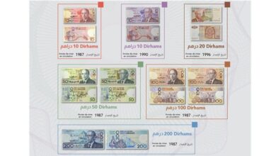 بنك المغرب يسحب بعض الفئات القديمة من العملة الوطنية