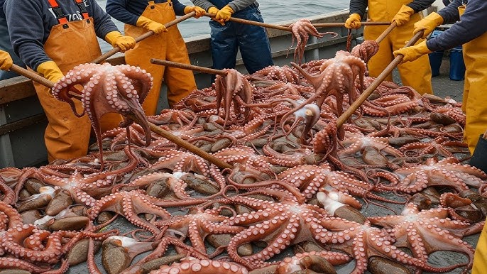 موسم الأخطبوط الشتوي يفتتح بوفرة غير مسبوقة