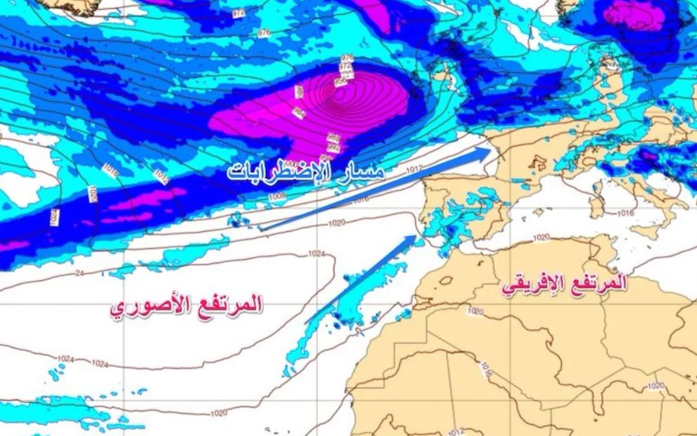 المرتفع الأصوري… صانع الاستقرار والتقلبات الجوية في المغرب