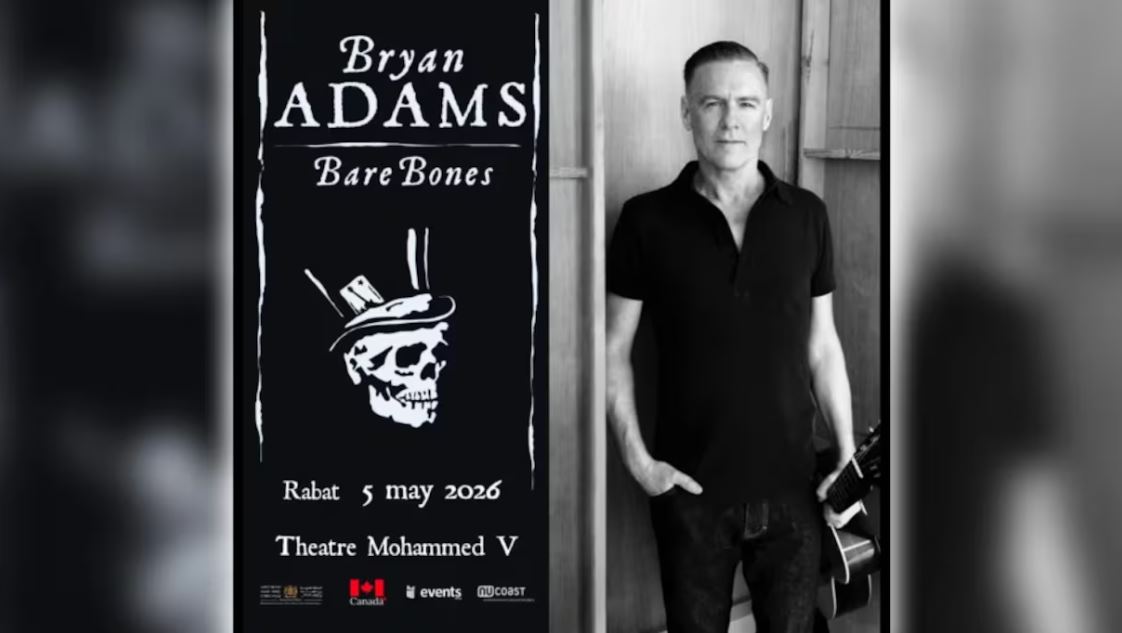 "براين آدامز" يطل على المغرب بعرض موسيقي عالمي