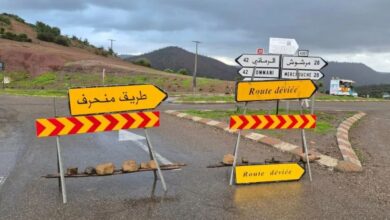 13 طريقًا ما زالت مقطوعة بالمغرب بسبب الفيضانات والثلوج