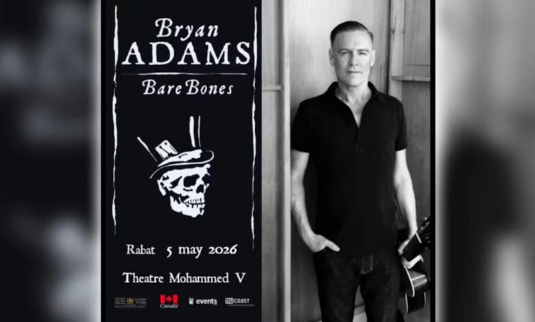 "براين آدامز" يطل على المغرب بعرض موسيقي عالمي