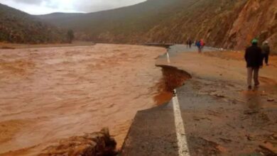 الاضطرابات الجوية تقطع 15 طريقًا في عدة مناطق بالمغرب