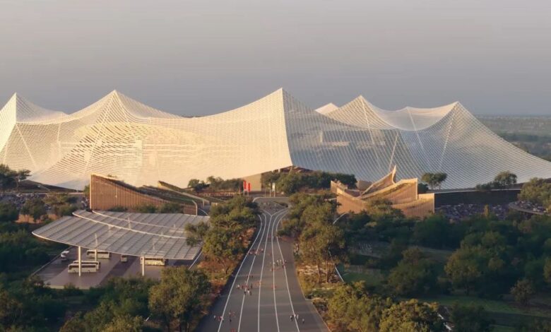 تجهيزات كهربائية جديدة لملعب الحسن الثاني الكبير ببنسليمان