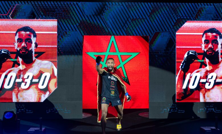 المقاتل بدرالدين دياني أمام اختبار قوي في بطولة PFL MENA 10 بالرياض