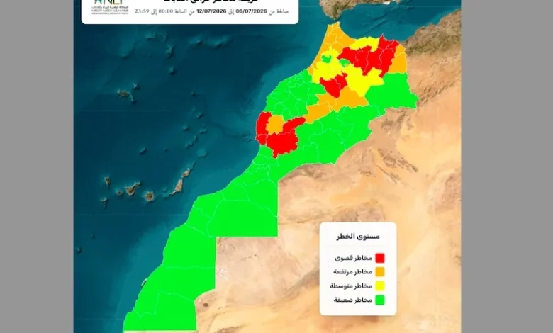 الحرائق تهدد 12 إقليما بالمغرب بمستوى خطر شديد
