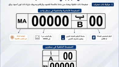لوحات تسجيل جديدة للسيارات بالمغرب ابتداءً من 2027