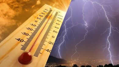نشرة إنذارية تحذر من أمطار رعدية وحرارة نهاية الأسبوع