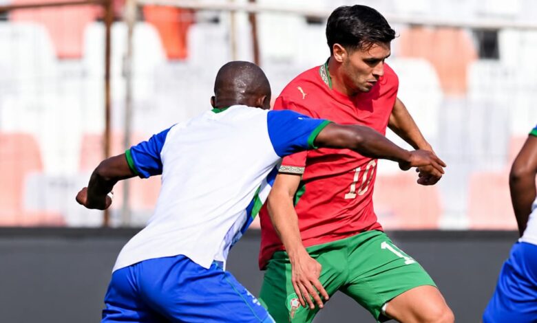 المغرب يحسم مواجهة ليسوتو بثنائية