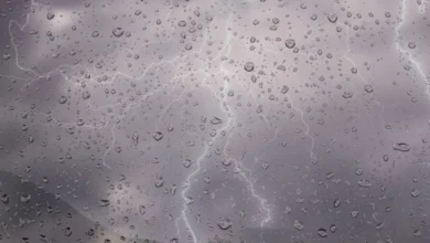 زخات رعدية من 25 إلى 35 ملم بستة أقاليم