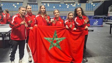 المنتخب المغربي النسوي لكرة الطاولة يحصد برونزية بطولة إفريقيا
